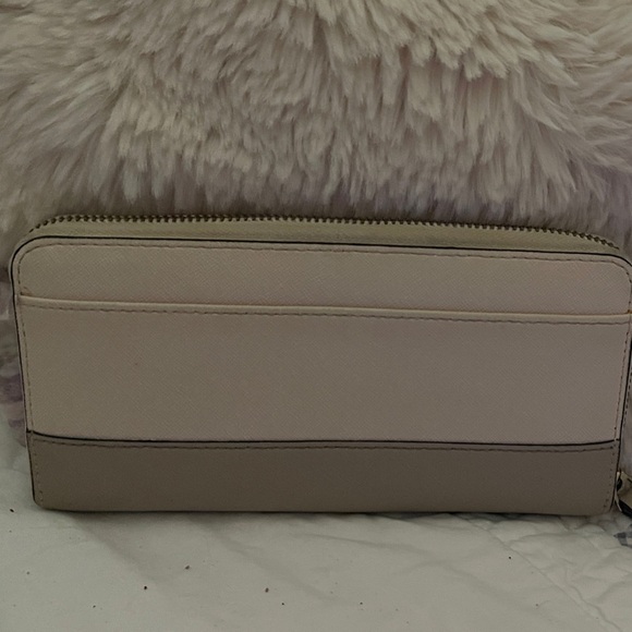 Kate Spade Zip-Around Wallet color block 2 tone - Picture 2 of 4